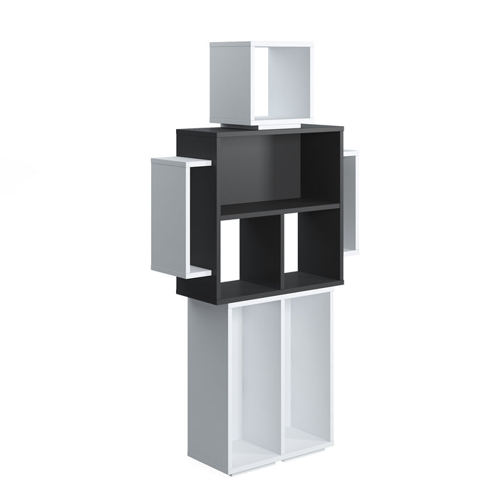 Robotic 82 W x 154 H Bookshelf White/Anthracite by Ruumstore