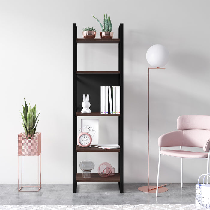 Meta 48cm W x 164cm H Narrow Bookcase by Ruumstore