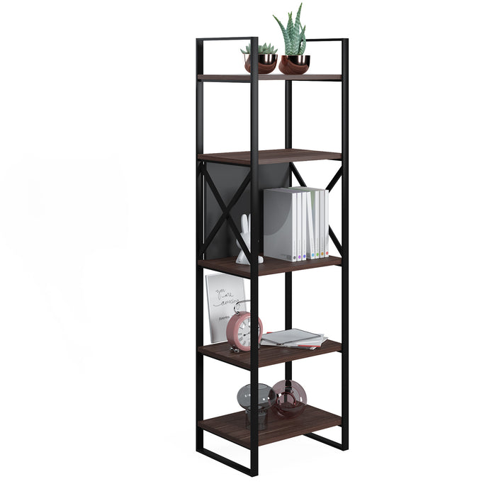 Meta 48cm W x 164cm H Narrow Bookcase by Ruumstore