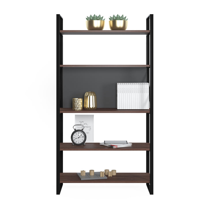 Meta 86cm W x 159cm H Wide Bookcase by Ruumstore