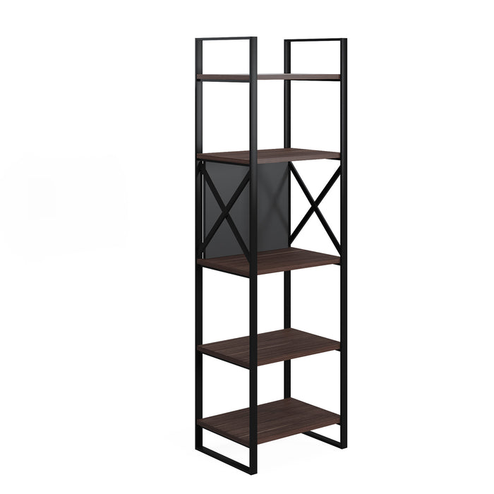 Meta 48cm W x 164cm H Narrow Bookcase by Ruumstore