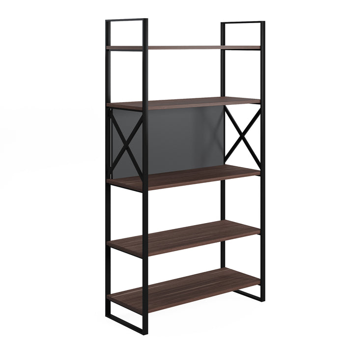 Meta 86cm W x 159cm H Wide Bookcase by Ruumstore