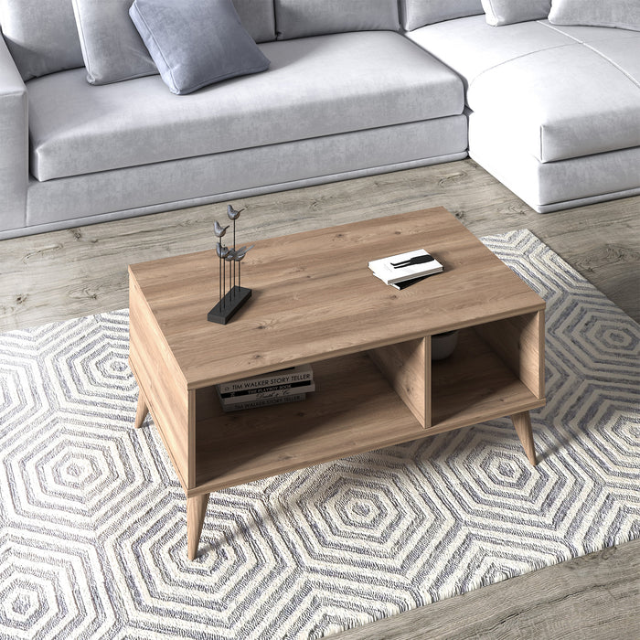 Vega Coffee Table 89cm W with Storage by Ruumstore