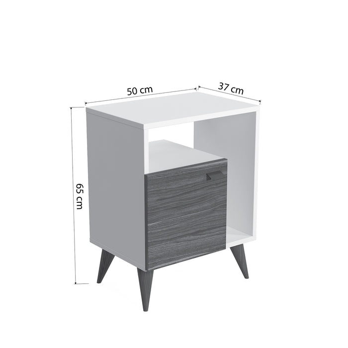 Geo 65cm Tall Nightstand by Ruumstore