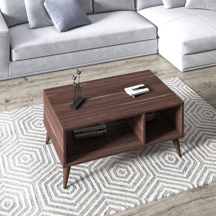 Vega Coffee Table 89cm W with Storage by Ruumstore