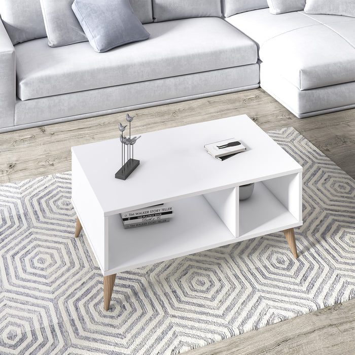 Vega Coffee Table 89cm W with Storage by Ruumstore