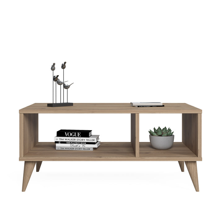 Vega Coffee Table 89cm W with Storage by Ruumstore