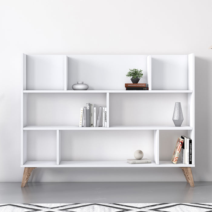 Frame Dion 140cm W x 106cm H Bookcase by Ruumstore