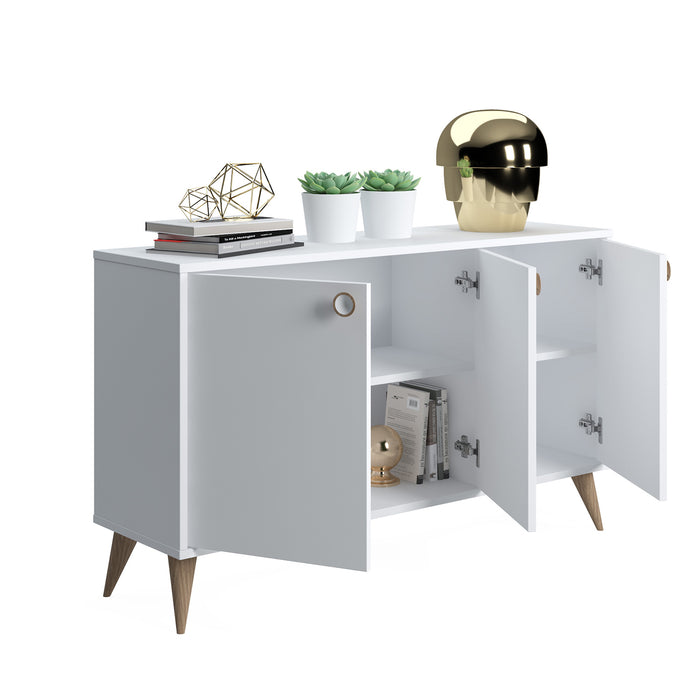 Vega 74cm Tall 3-Door Console Cabinet by Ruumstore