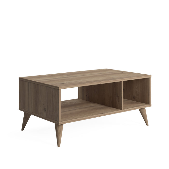 Vega Coffee Table 89cm W with Storage by Ruumstore