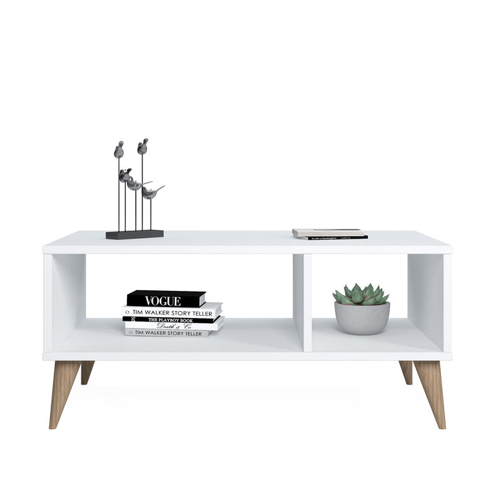 Vega Coffee Table 89cm W with Storage by Ruumstore