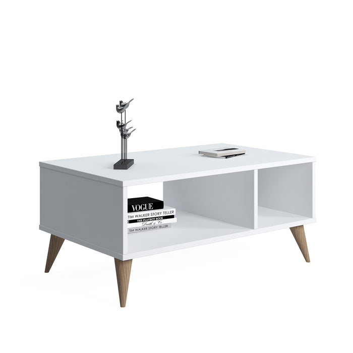 Vega Coffee Table 89cm W with Storage by Ruumstore