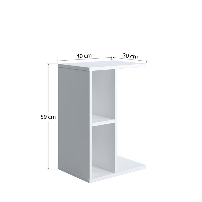 Slot 59cm Tall C Shape Side Table by Ruumstore