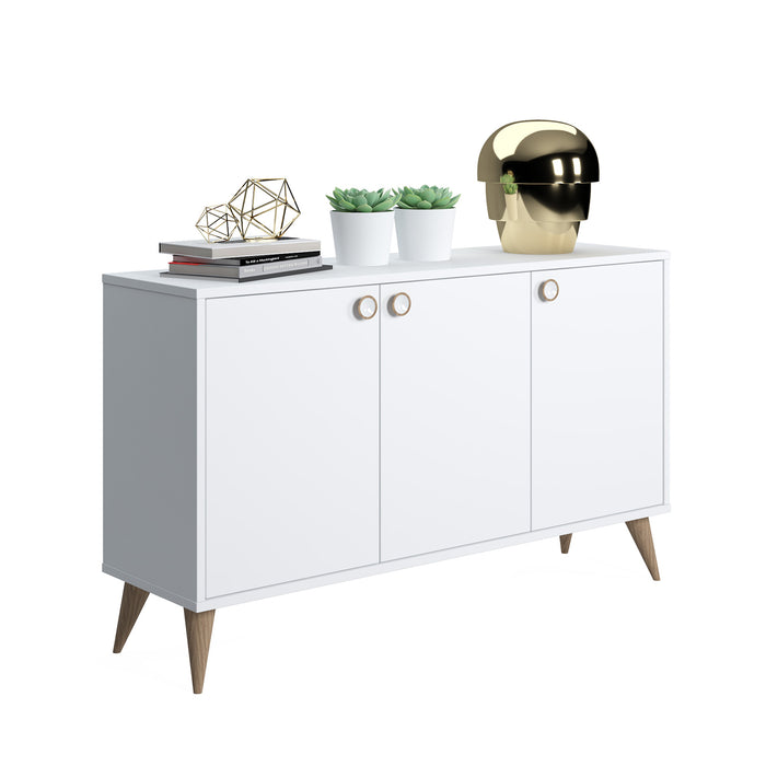 Vega 74cm Tall 3-Door Console Cabinet by Ruumstore