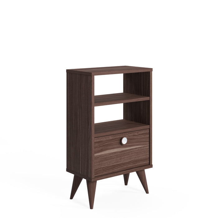 Vega 74cm Tall Nightstand with Shelf by Ruumstore