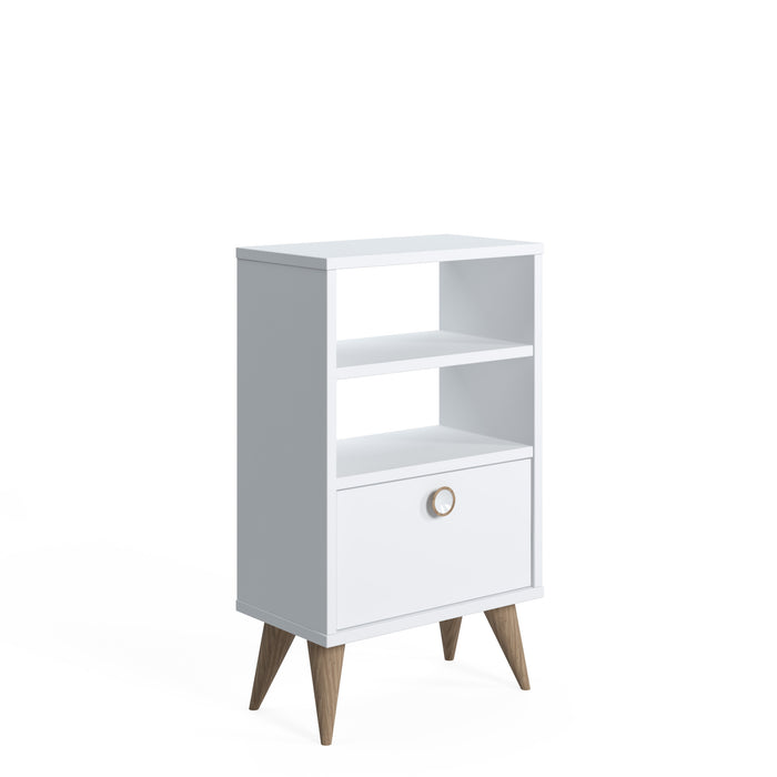 Vega 74cm Tall Nightstand with Shelf by Ruumstore