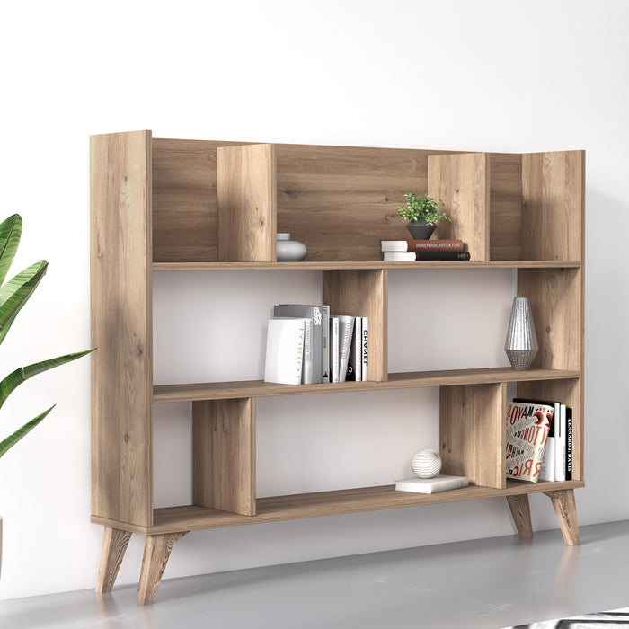 Frame Dion 140cm W x 106cm H Bookcase by Ruumstore