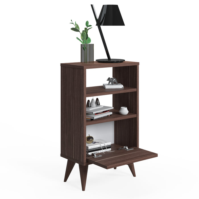 Vega 74cm Tall Nightstand with Shelf by Ruumstore