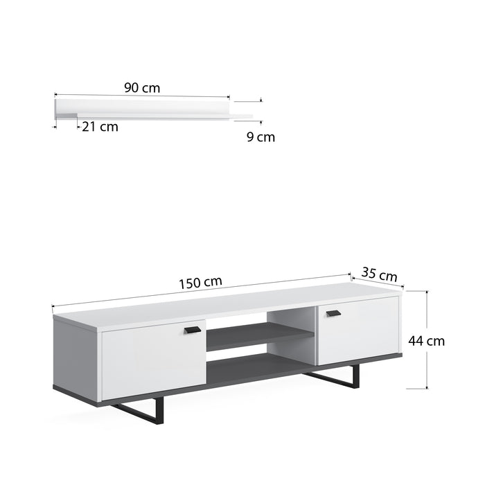 Meta TV Stand for TVs up to 60" by Ruumstore