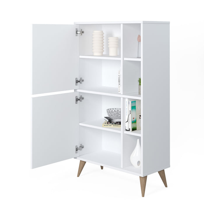 Vega 131cm Tall 2-Door Cabinet by Ruumstore