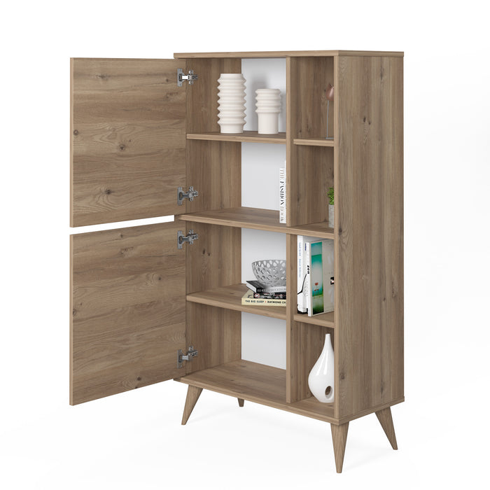 Vega 131cm Tall 2-Door Cabinet by Ruumstore