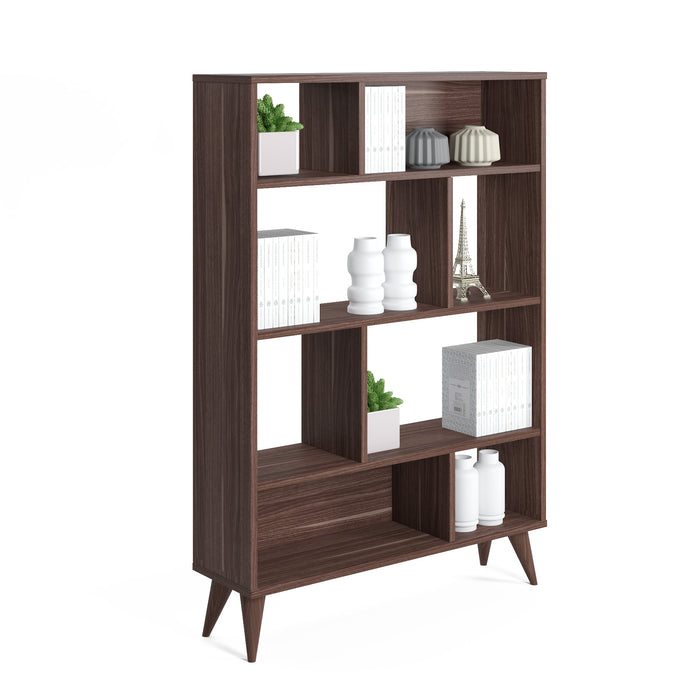 Vega 90cm W x 130cm H Wide Bookshelf by Ruumstore