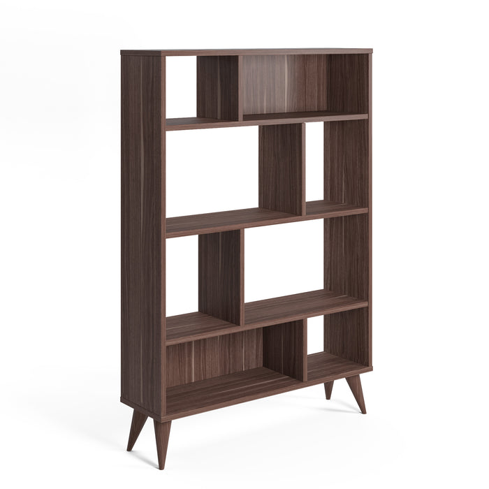 Vega 90cm W x 130cm H Wide Bookshelf by Ruumstore