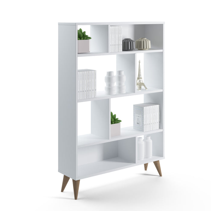 Vega 90cm W x 130cm H Wide Bookshelf by Ruumstore