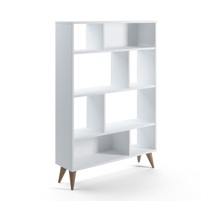 Vega 90cm W x 130cm H Wide Bookshelf by Ruumstore