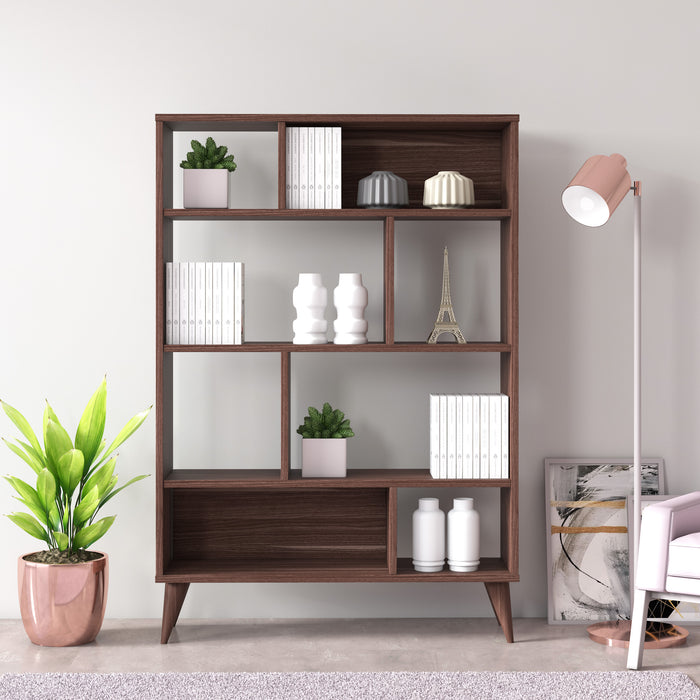 Vega 90cm W x 130cm H Wide Bookshelf by Ruumstore