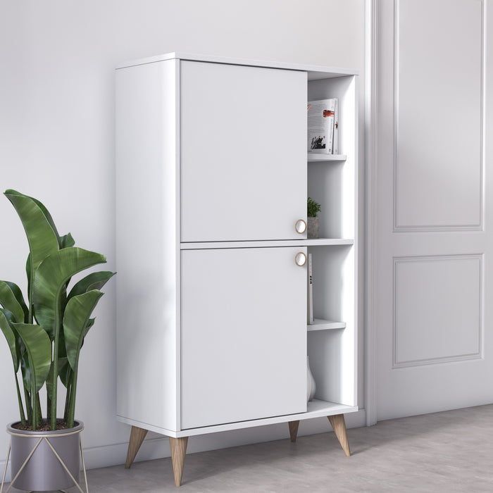 Vega 131cm Tall 2-Door Cabinet by Ruumstore