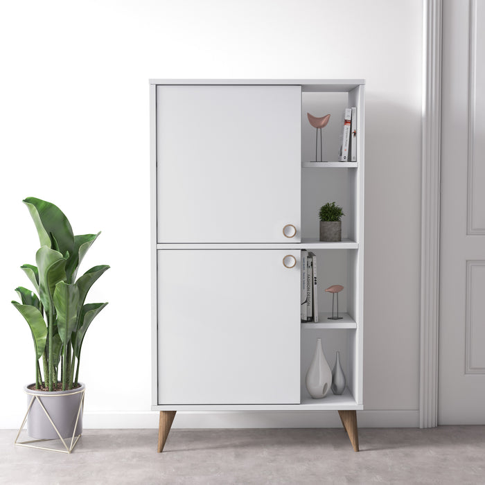 Vega 131cm Tall 2-Door Cabinet by Ruumstore