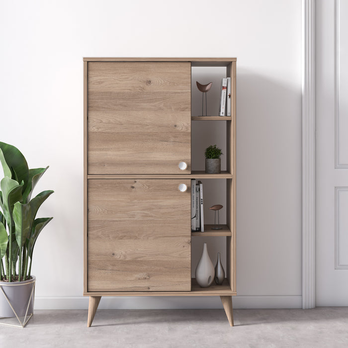 Vega 131cm Tall 2-Door Cabinet by Ruumstore