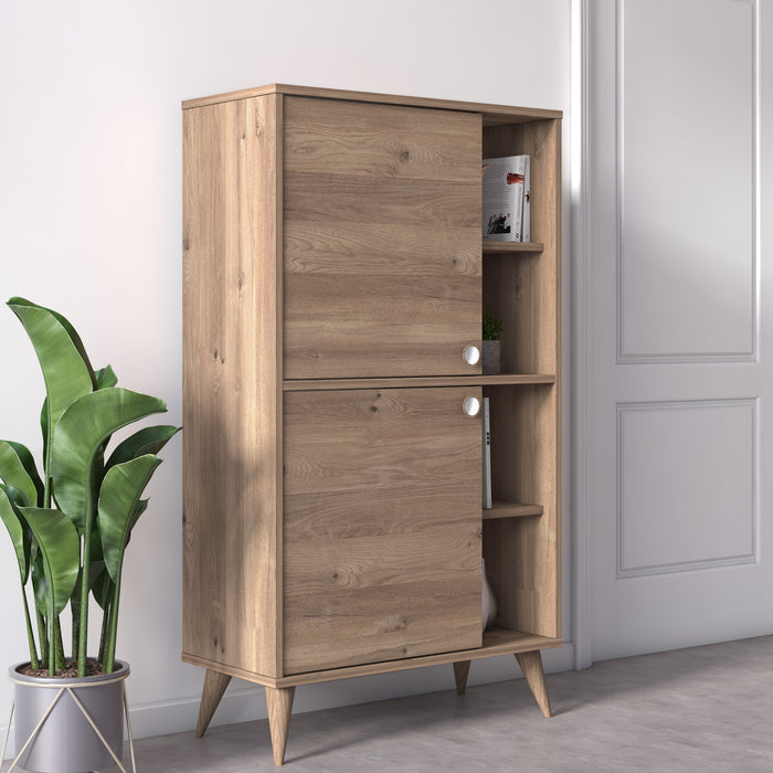 Vega 131cm Tall 2-Door Cabinet by Ruumstore